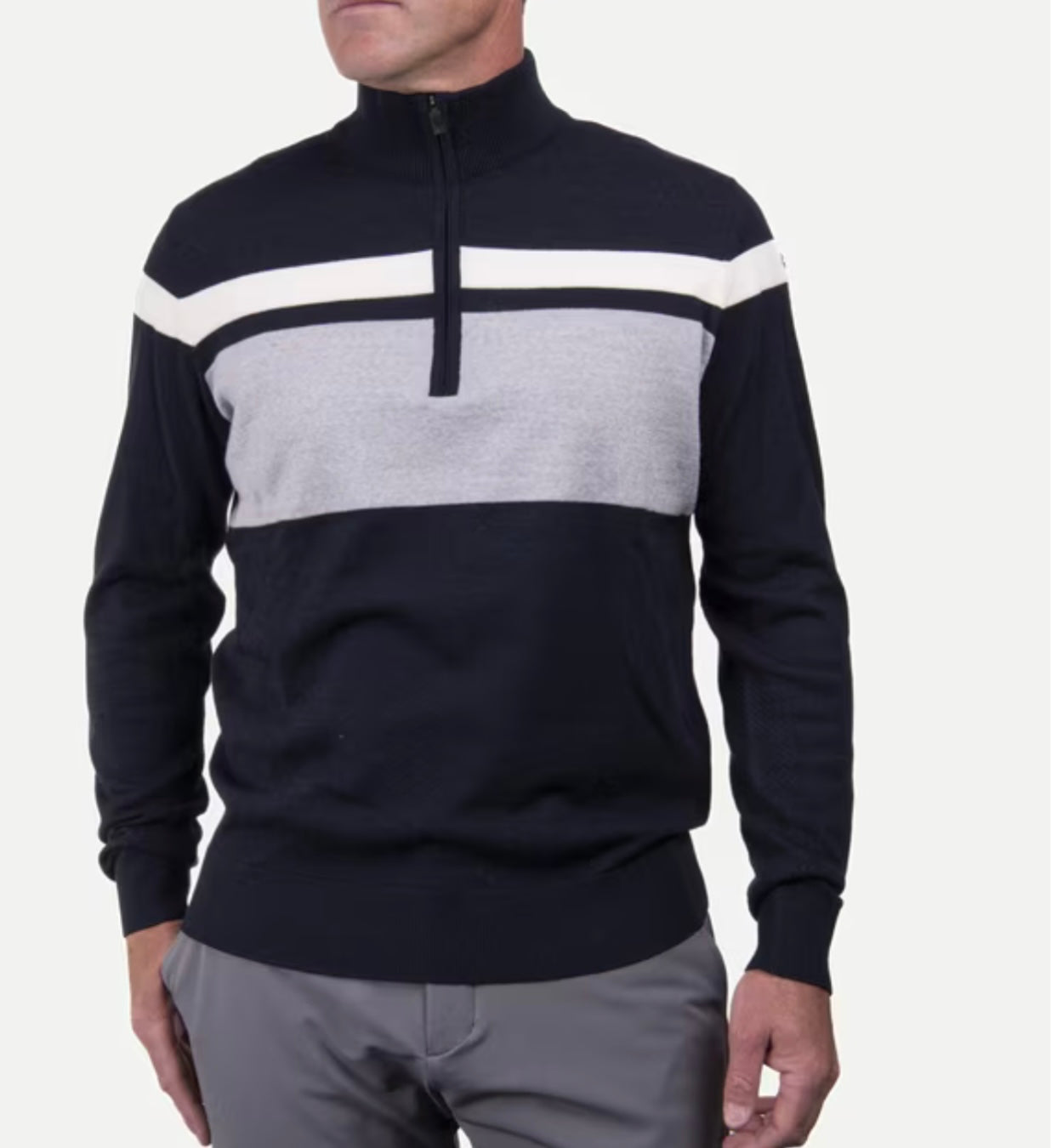 KJUS M Stripe Sweater Half-Zip