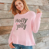 WOODEN SHIPS Holly Jolly Crew Sweater