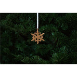DOUBLE DIAMOND Copper Snowflake Ornament